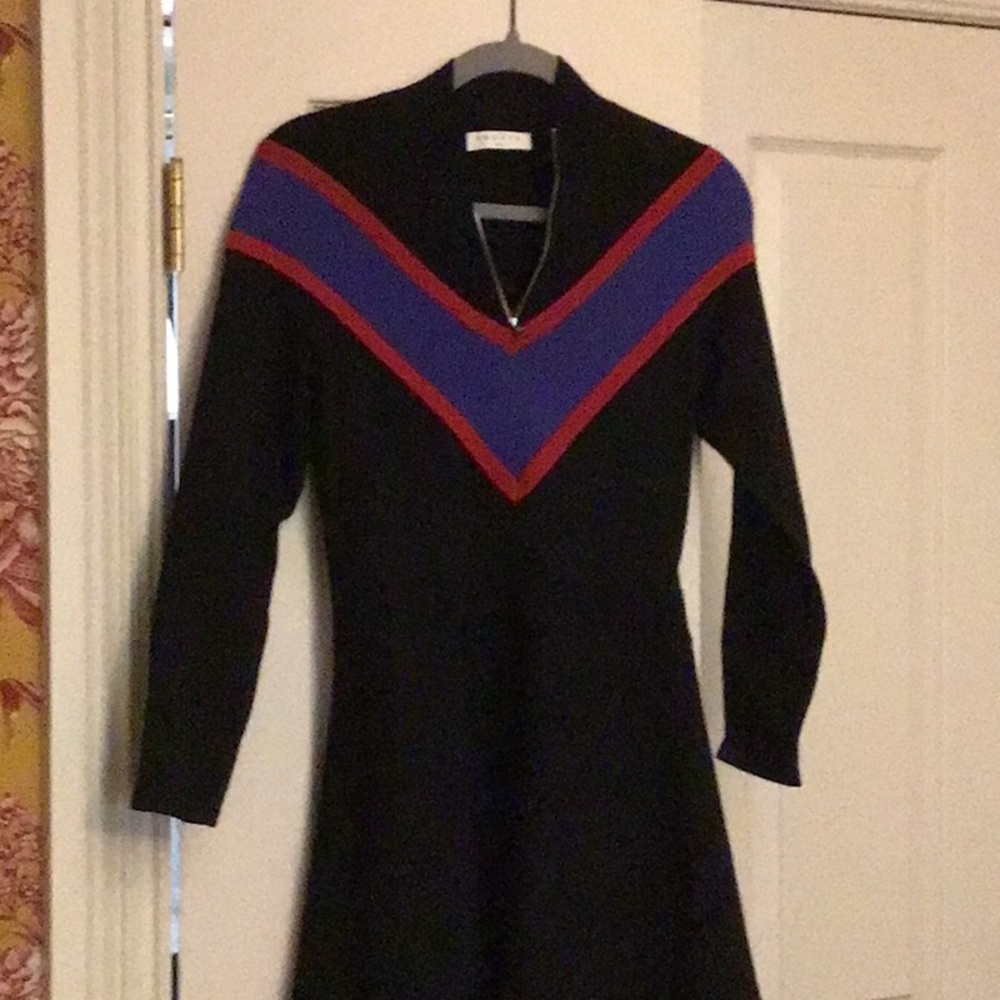 Black knit dress